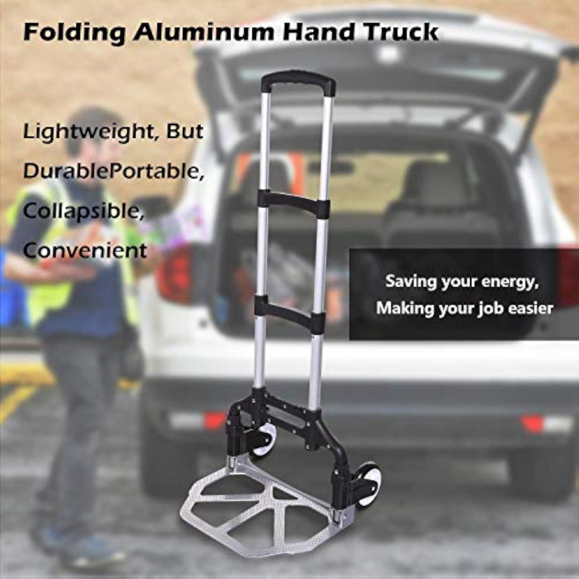 Heavy Duty Foldable Metal & Aluminium Trolley Cart